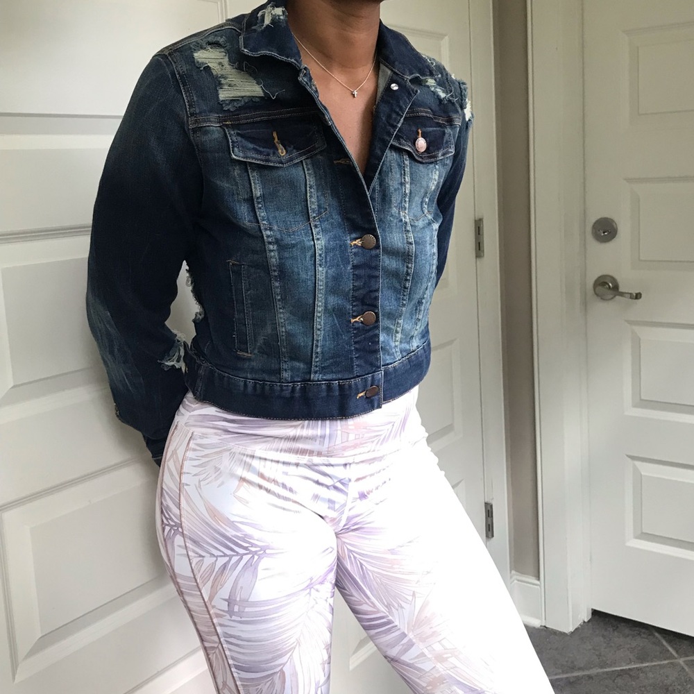 Distressed Denim Jacket